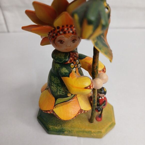Kathe Wohlfahrt Kindertraum  1997 Sunflower Girl Limited Edition 127/300 - Picture 6 of 12